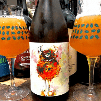 Peach and Nectarine Golder Sour by California Wild ale Beer