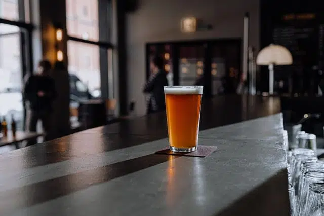 tripel beer in a glass